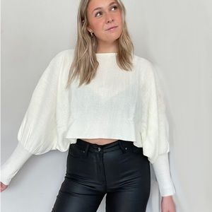 Puff sleeve sweater